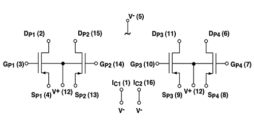 Block Diagram - Advanced Linear Devices ALD31070x P-Channel EPAD® MOSFET Arrays Block Diagram - Advanced Linear Devices ALD31070x P-Channel EPAD® MOSFET Arrays
